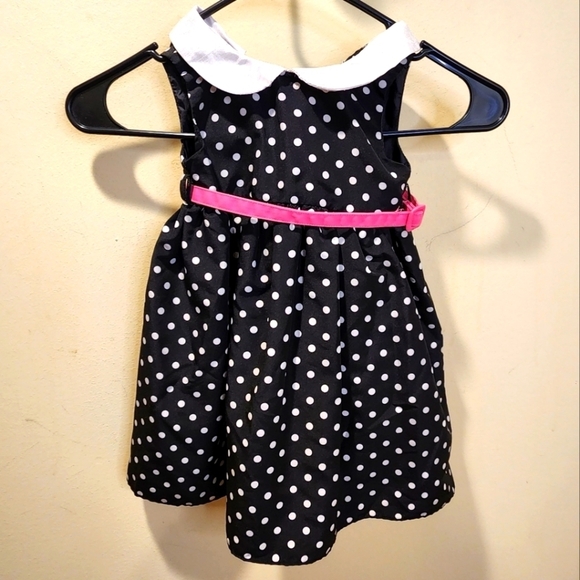 Good Lad Polka Dot Black and white baby's dress size 18M - Picture 1 of 11